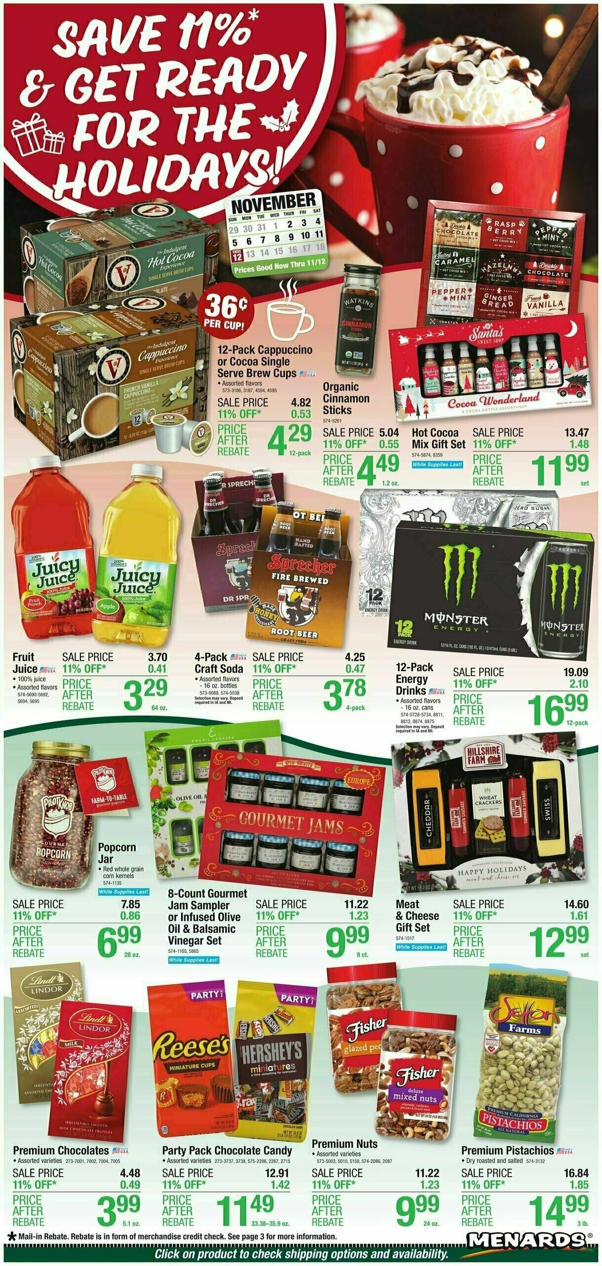 Menards Home Essentials Weekly Ad from November 1