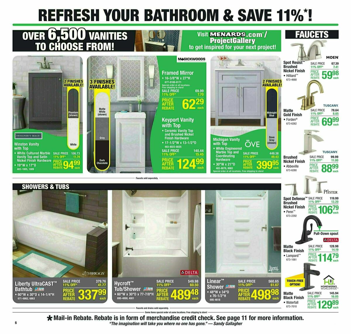 Menards Weekly Ad from November 1