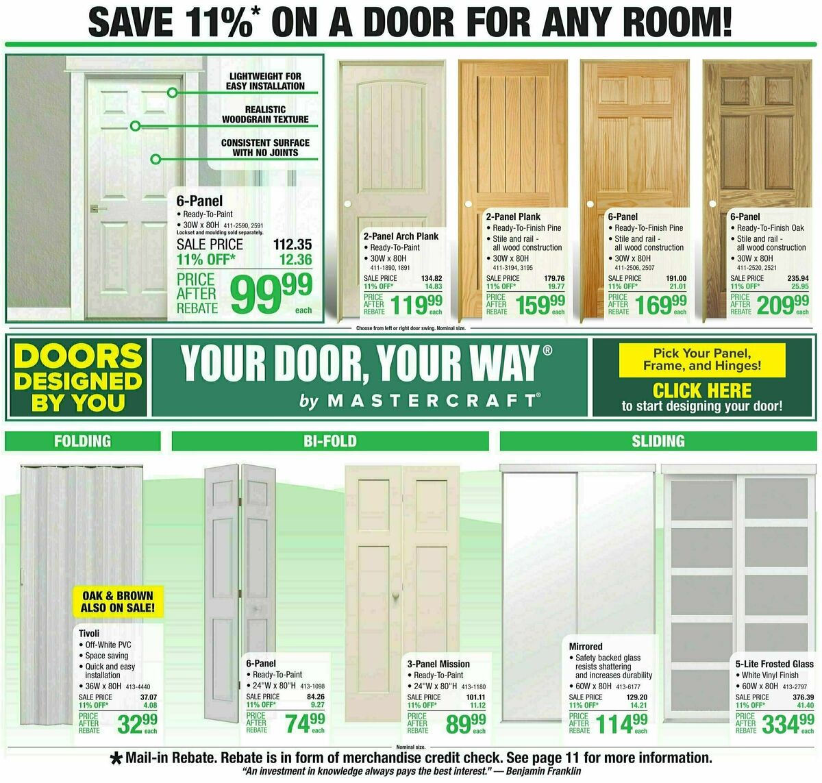 Menards Weekly Ad from November 1