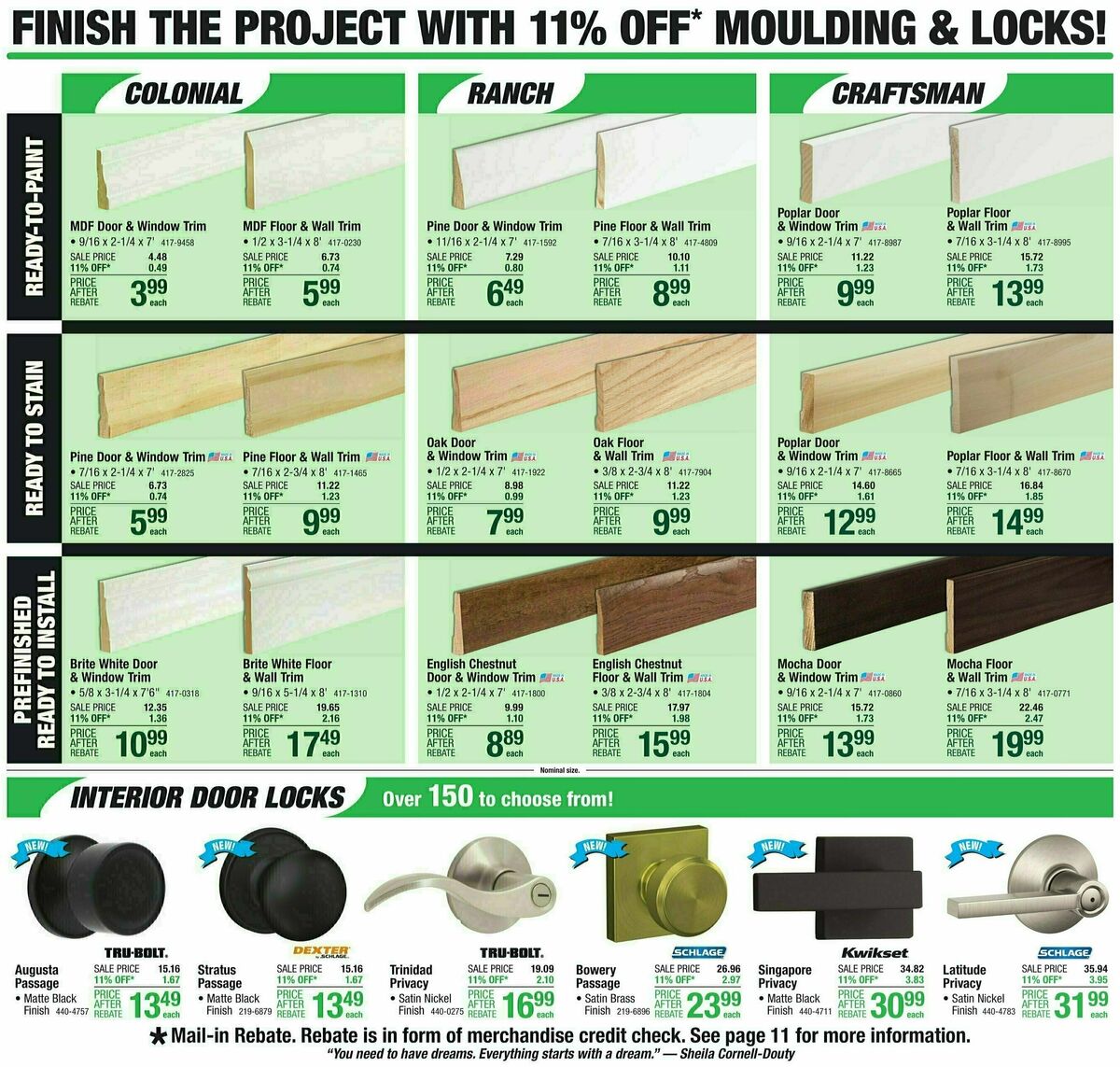 Menards Weekly Ad from November 1