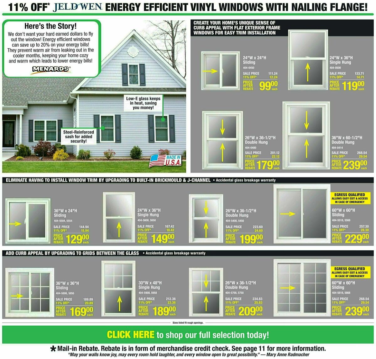Menards Weekly Ad from November 1