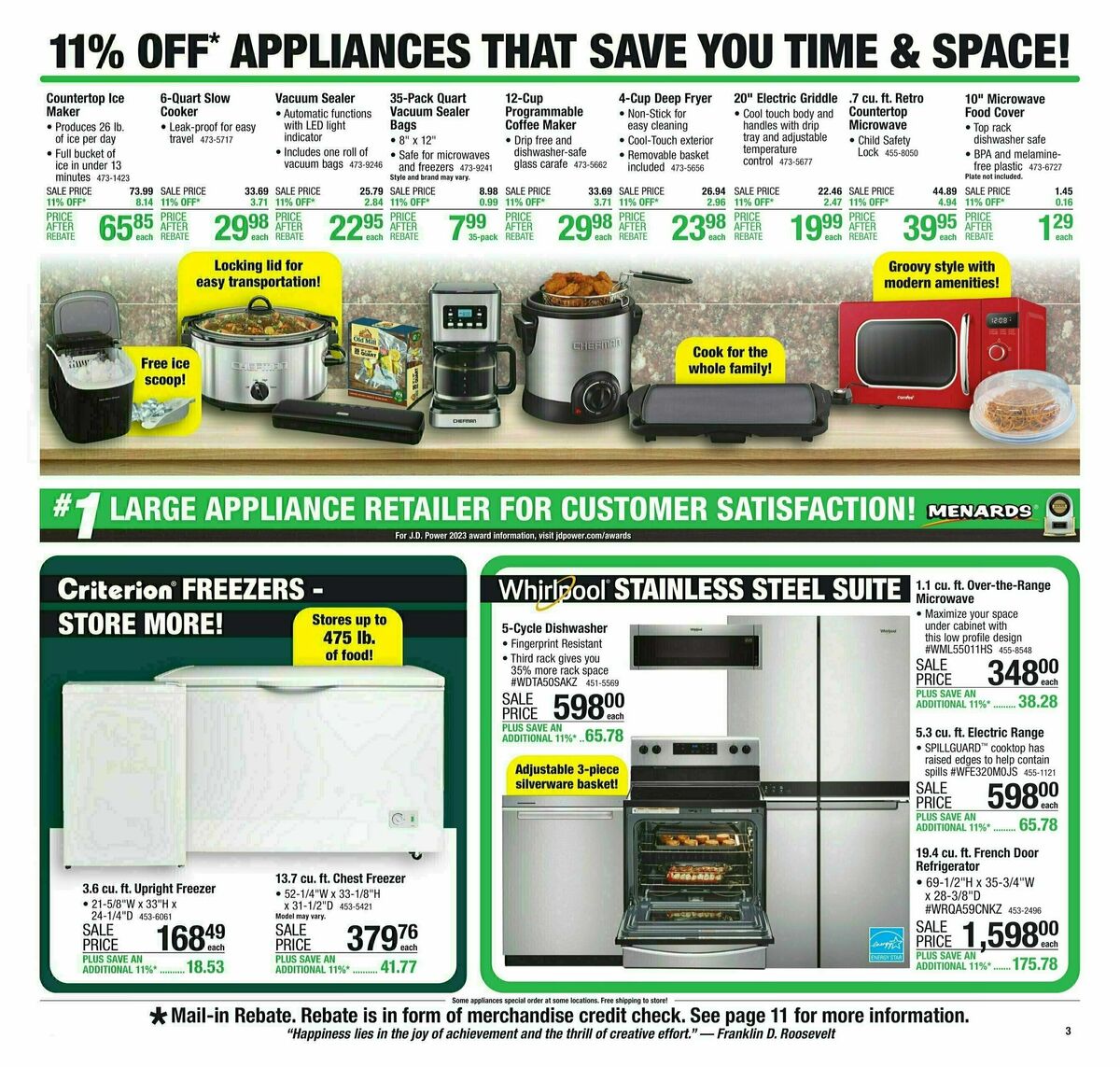 Menards Weekly Ad from November 1