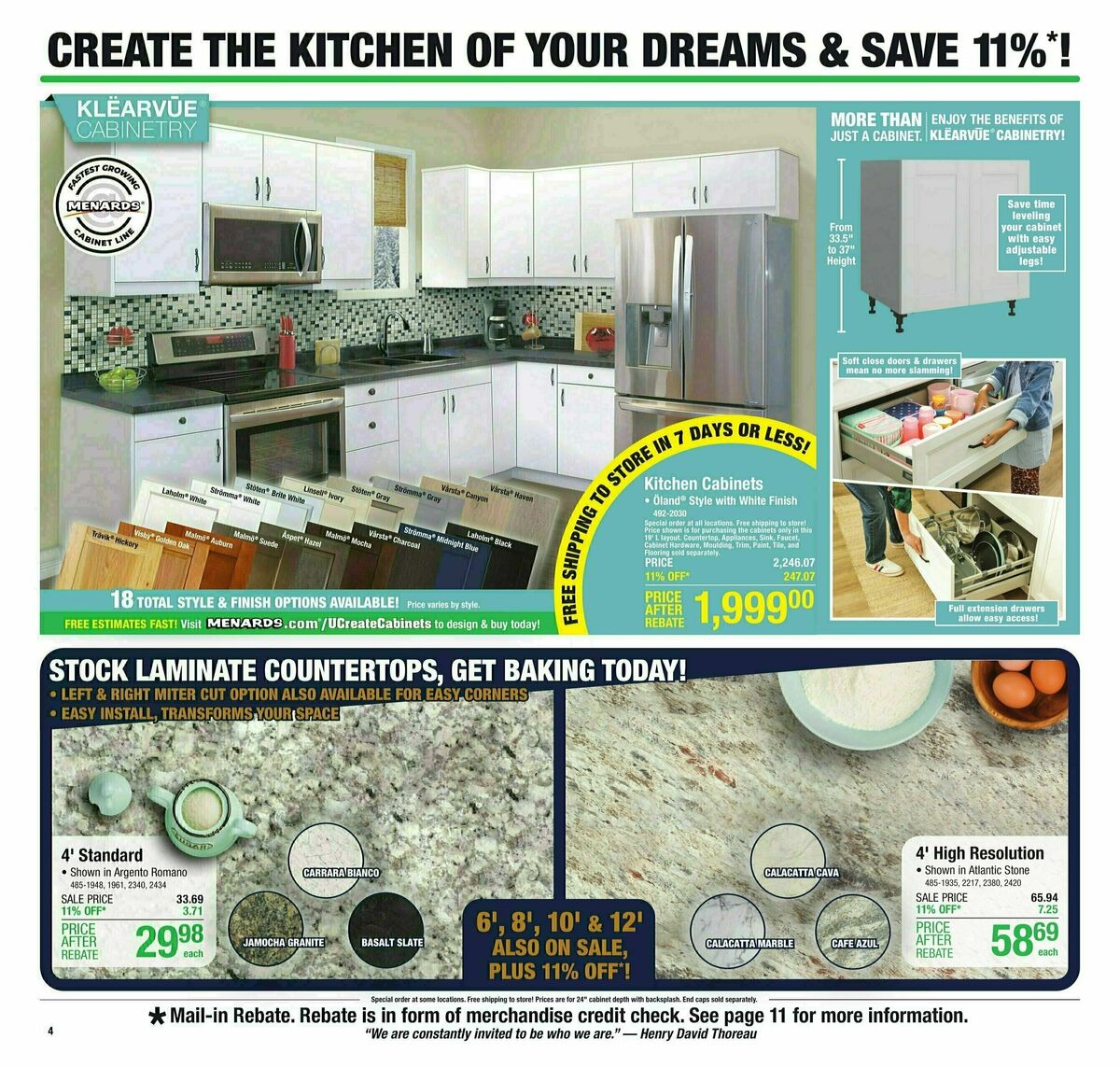 Menards Weekly Ad from November 1