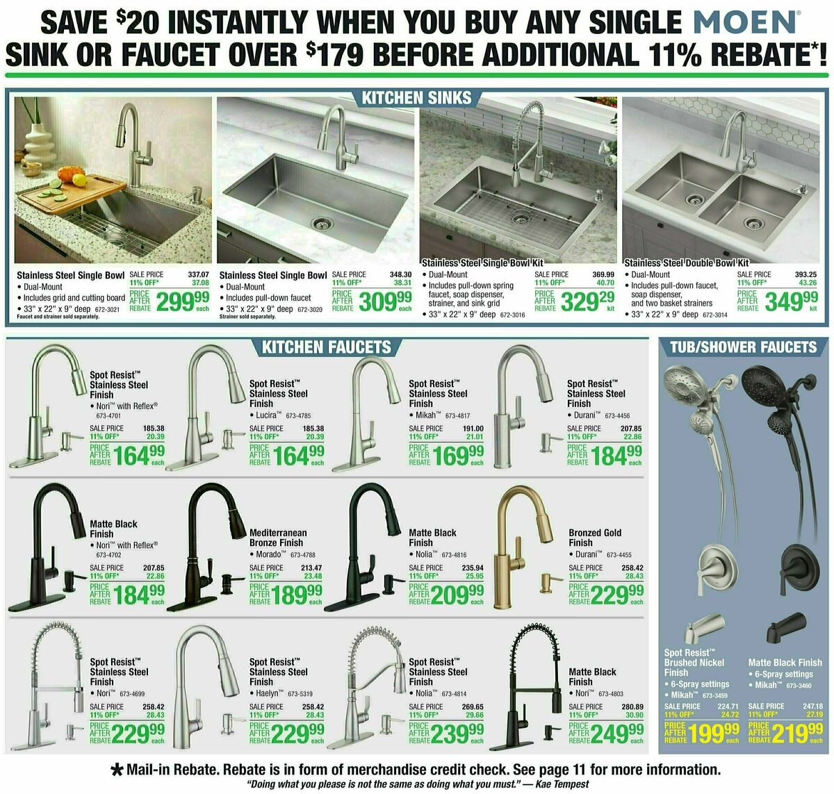 Menards Weekly Ad from November 1