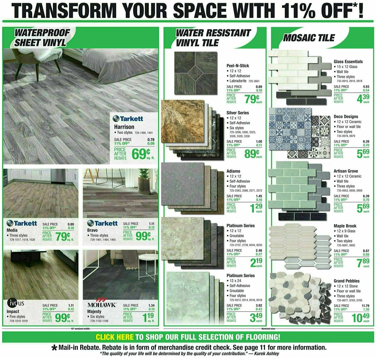 Menards Weekly Ad from November 1