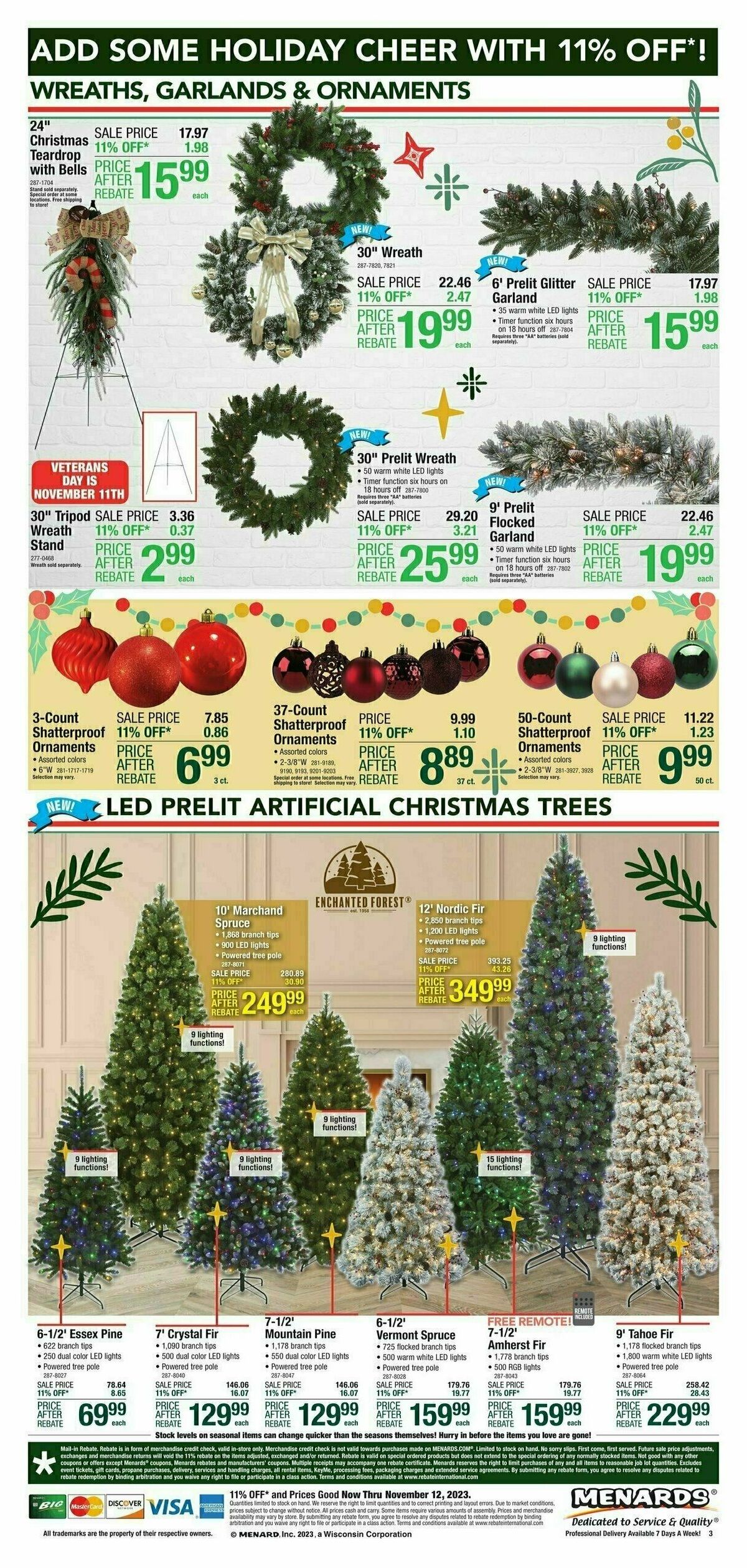 Menards CHRISTMAS DECOR Weekly Ad from November 1