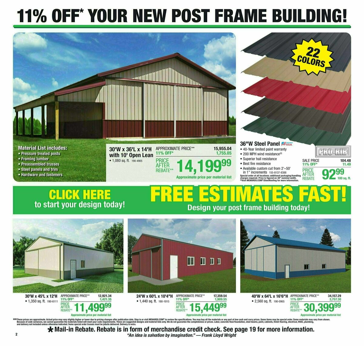 Menards Weekly Ad from November 8