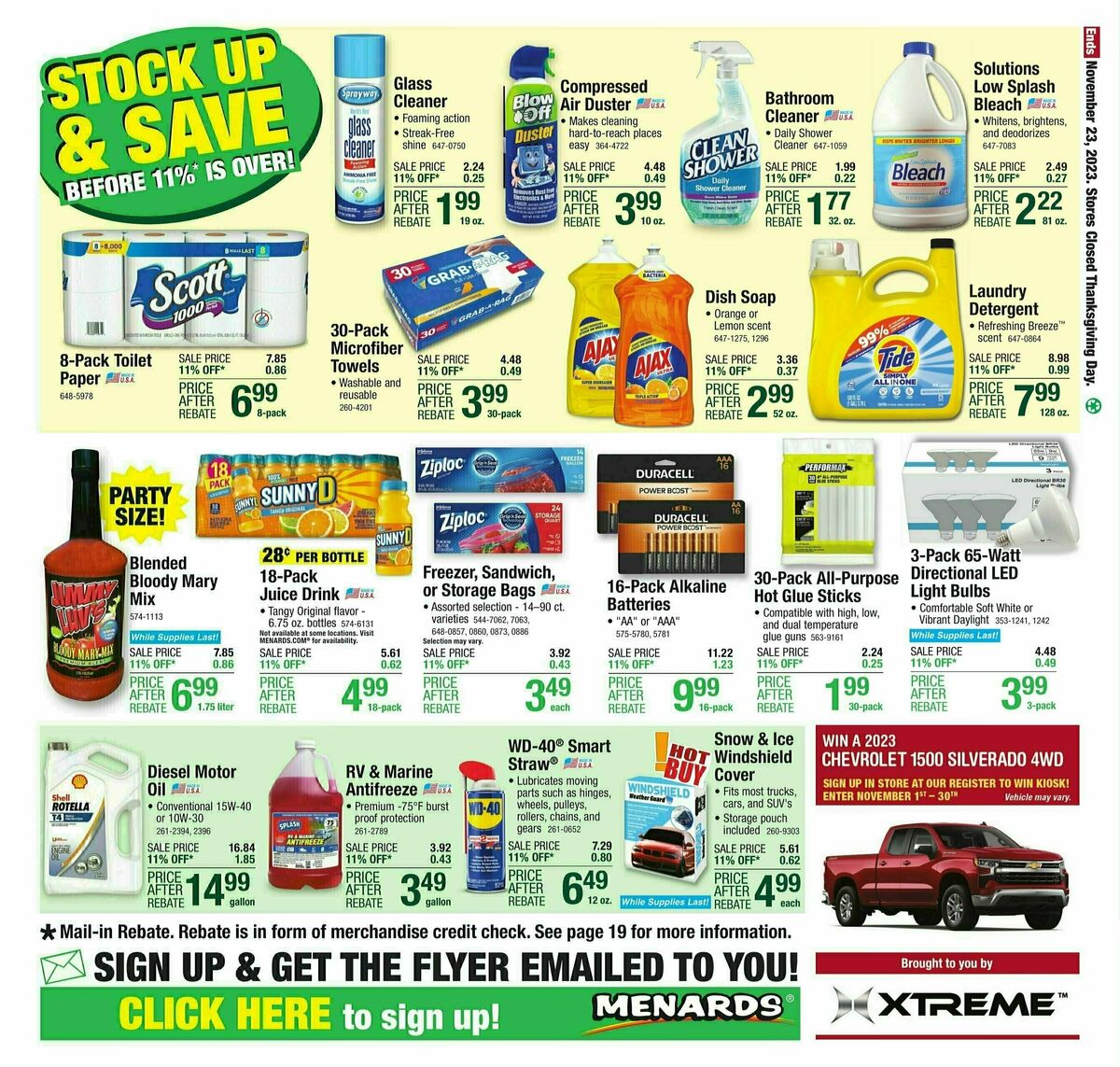 Menards Weekly Ad from November 8