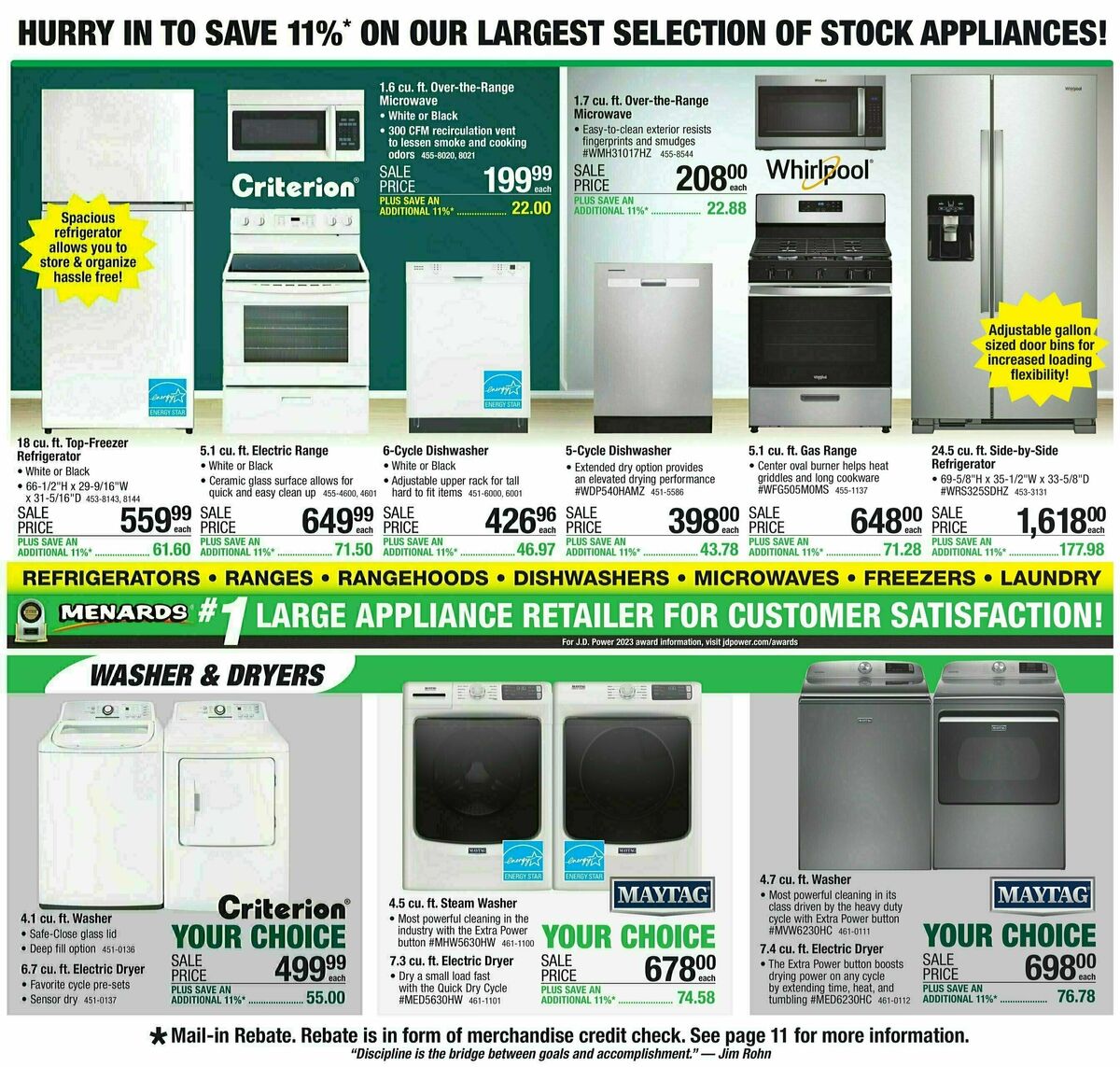 Menards Weekly Ad from November 15