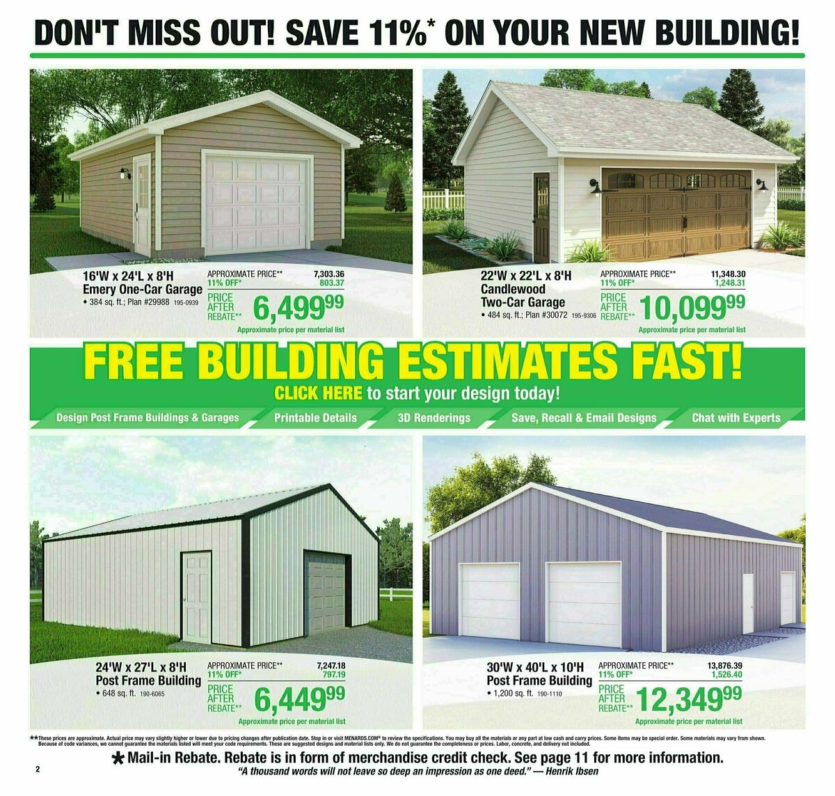 Menards Weekly Ad from November 15