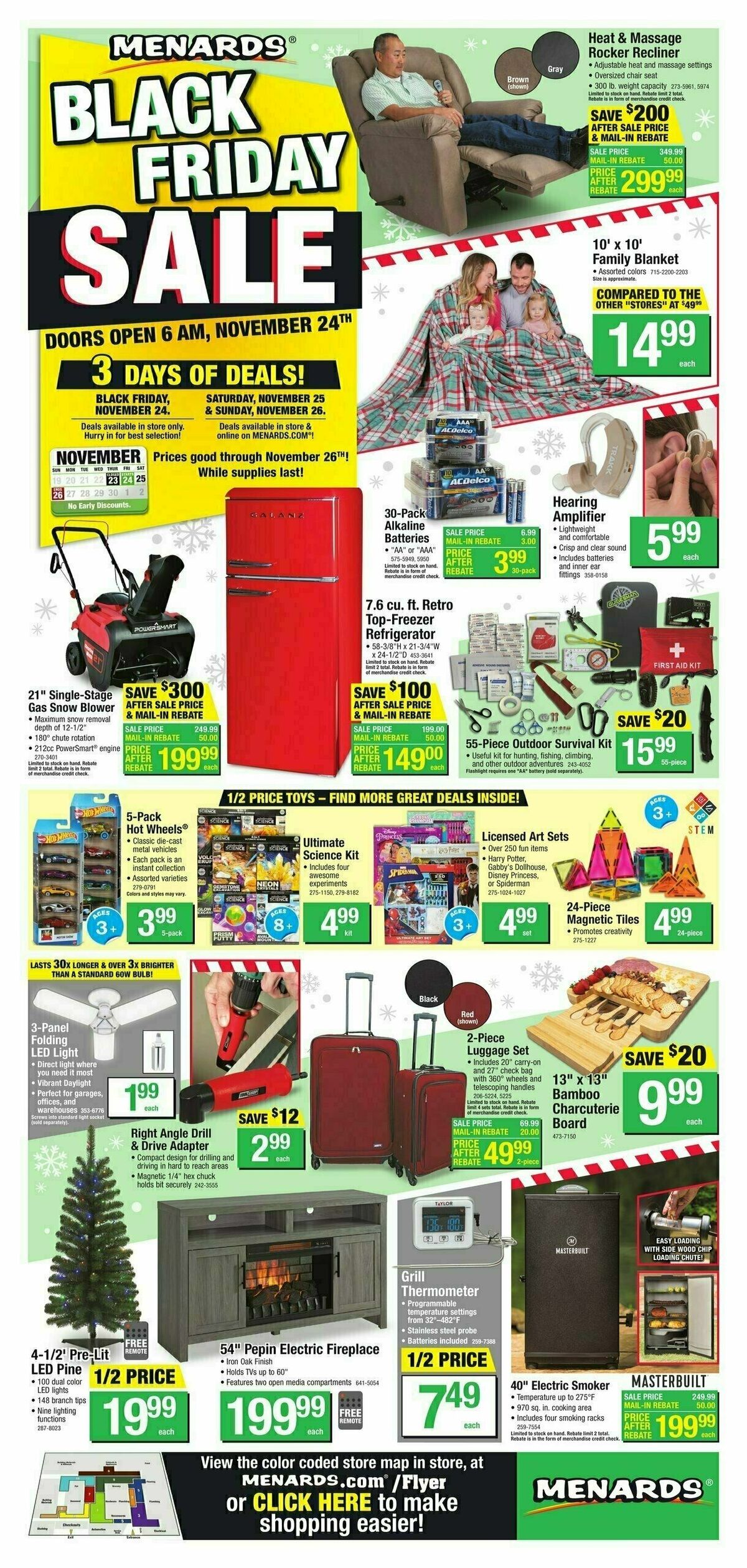 Menards Black Friday Sale Weekly Ad from November 24
