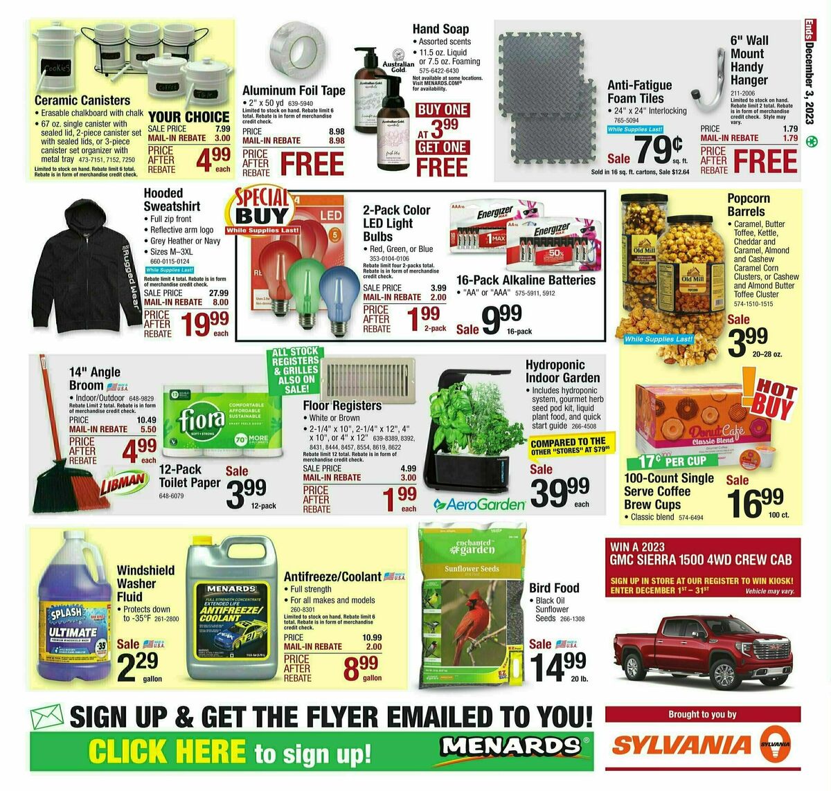 Menards Weekly Ad from November 24