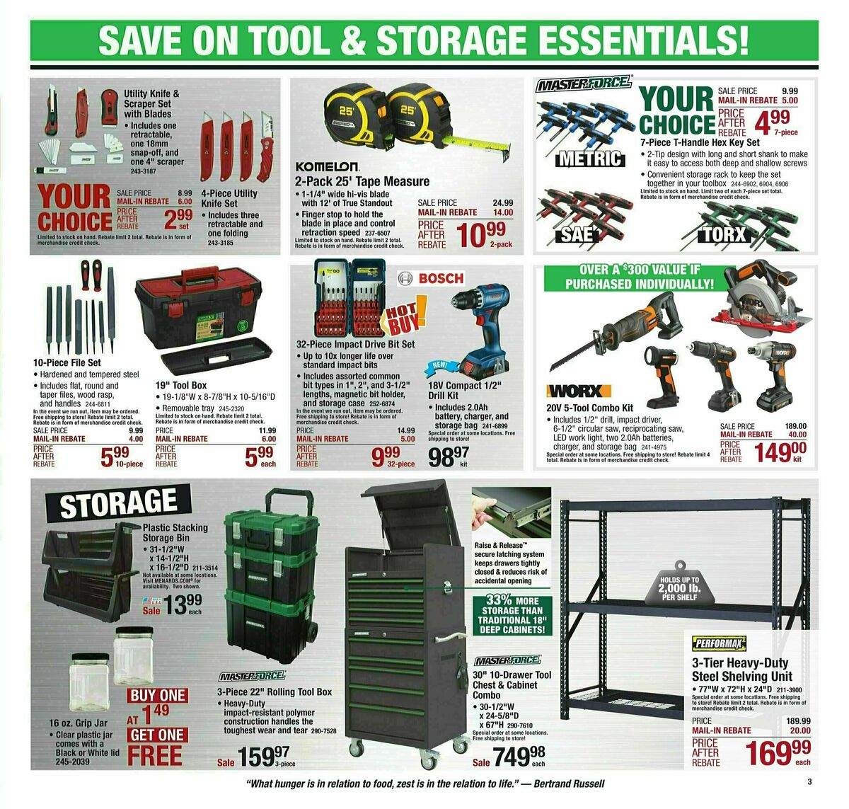 Menards Weekly Ad from November 24