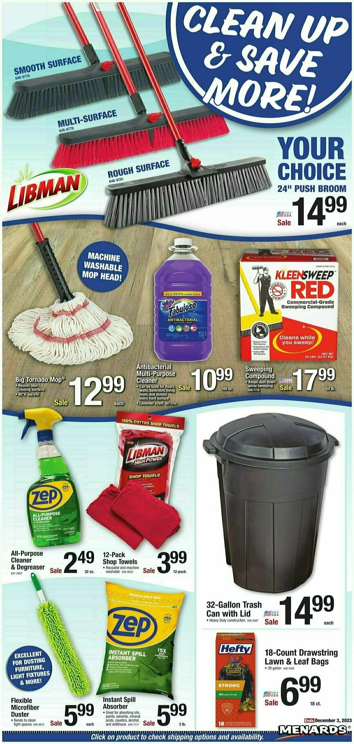 Menards Home Essentials Weekly Ad from November 24