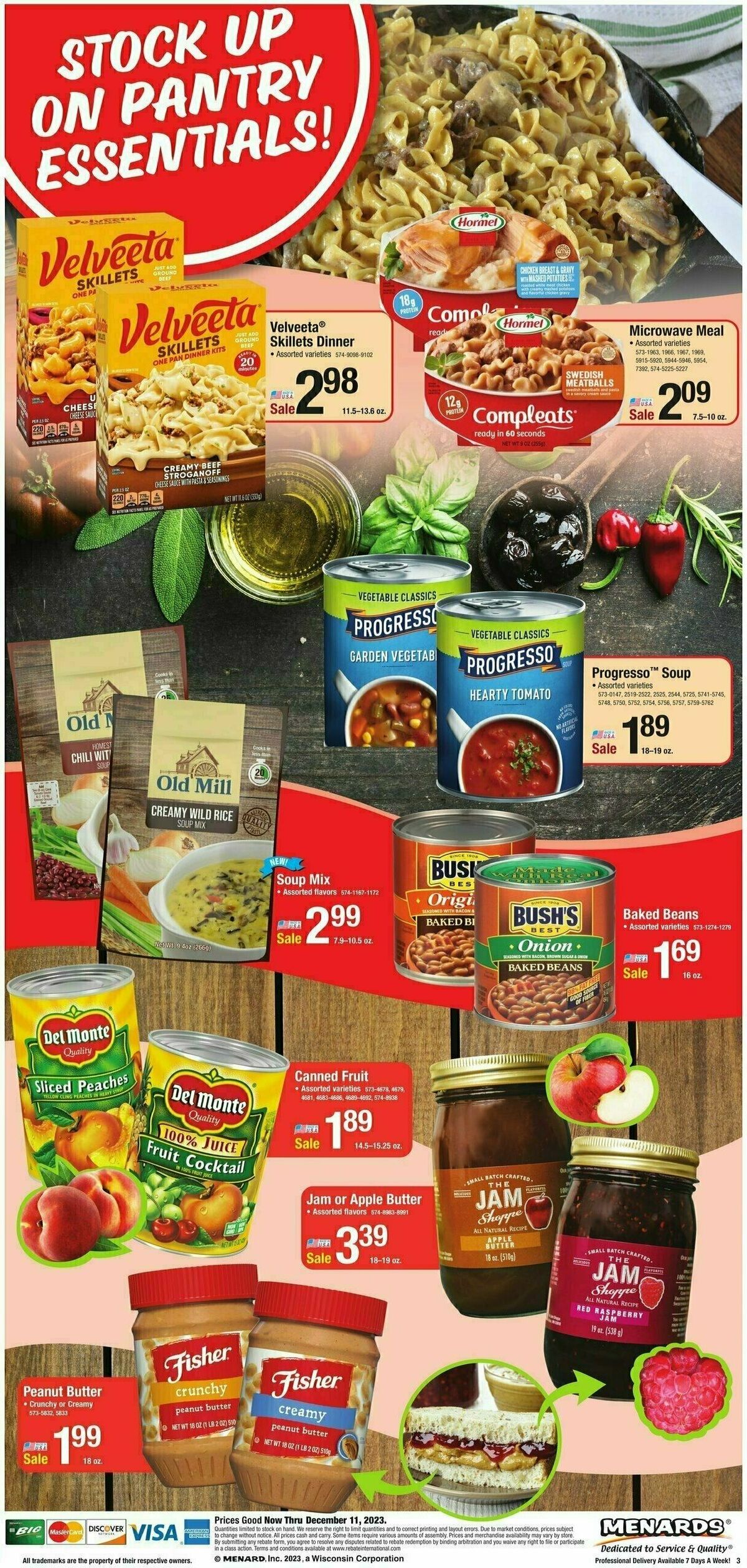 Menards Home Essentials Weekly Ad from November 29