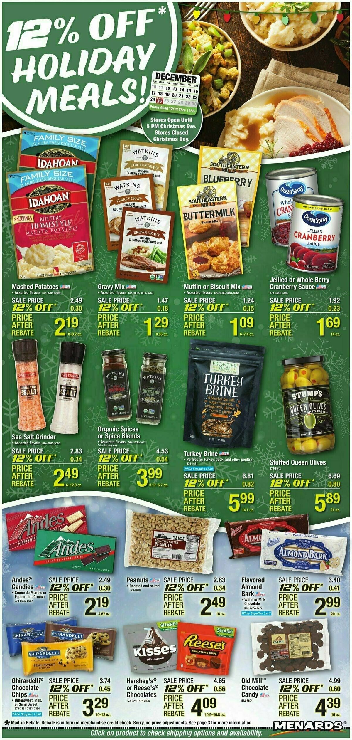 Menards Home Essentials Weekly Ad from December 12