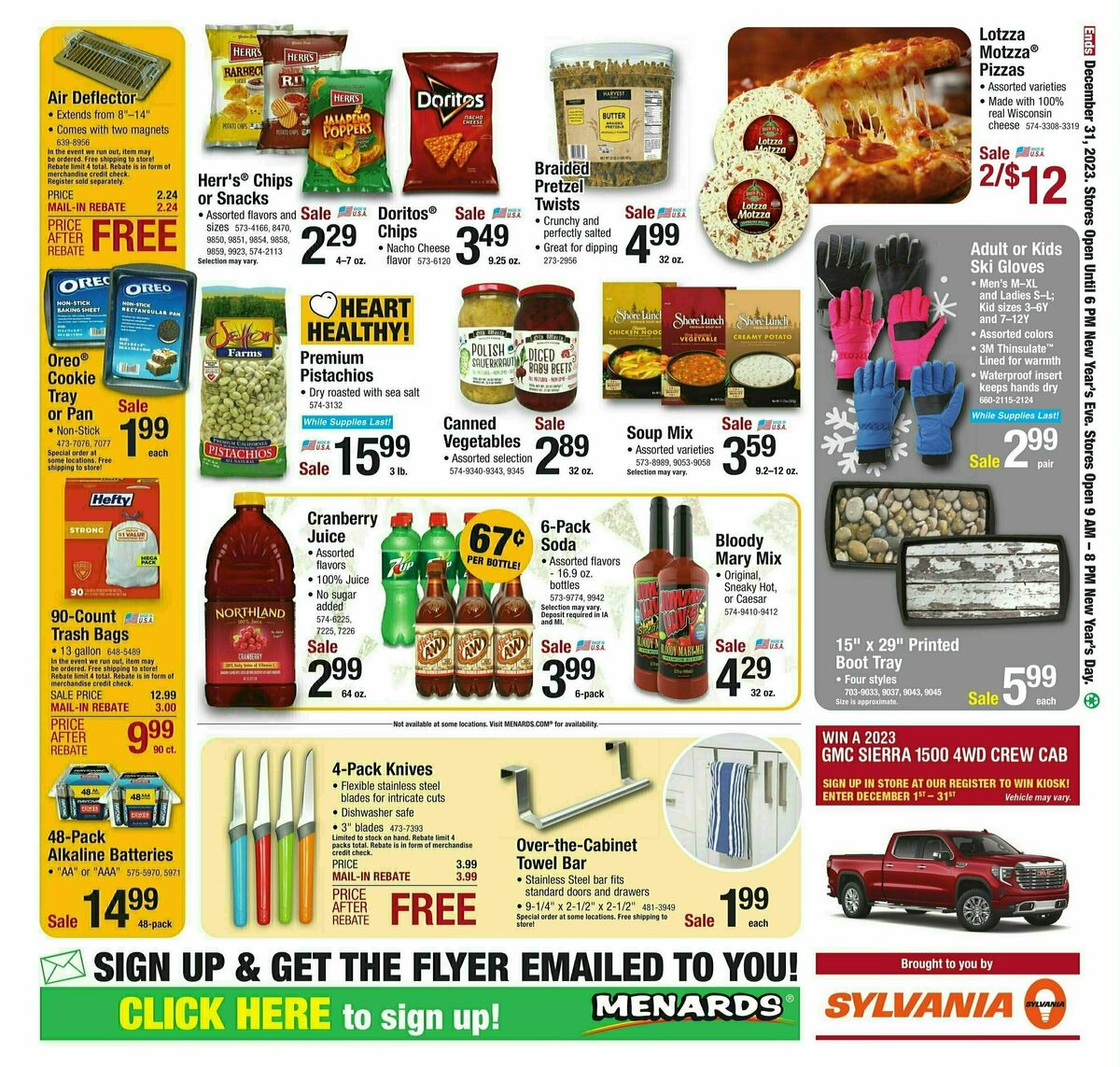 Menards Weekly Ad from December 26