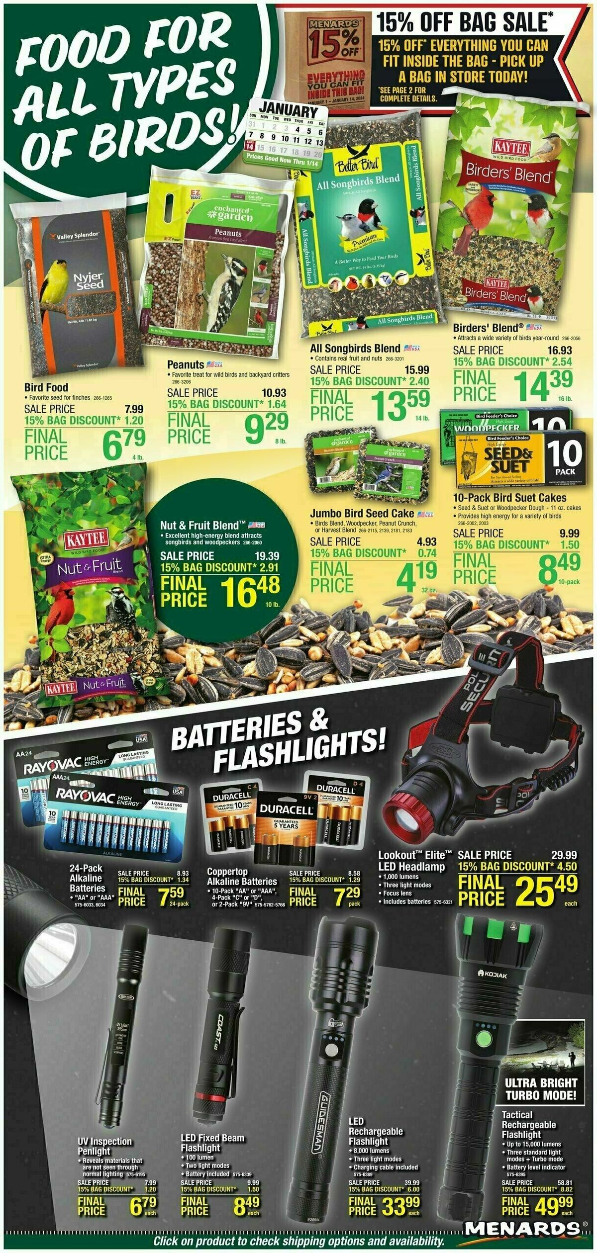 Menards Home Essentials Weekly Ad from January 3