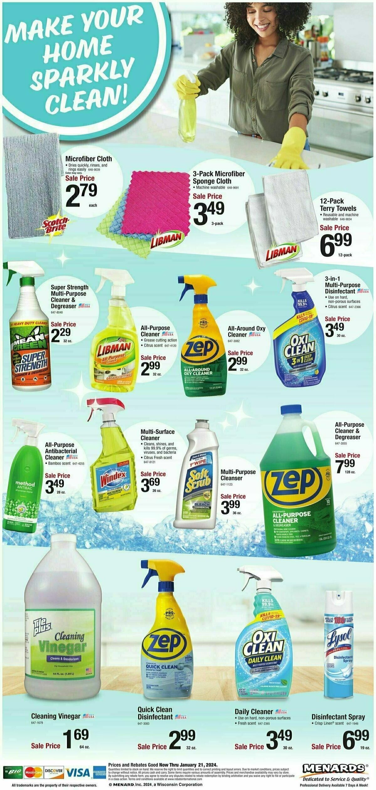 Menards Home Essentials Weekly Ad from January 15