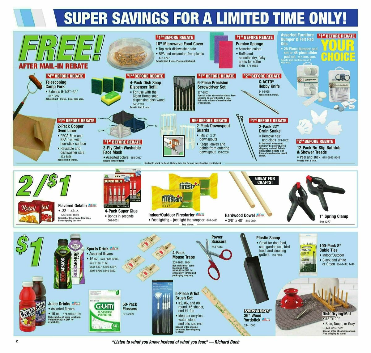 Menards Home Improvement Sale Weekly Ad from January 17
