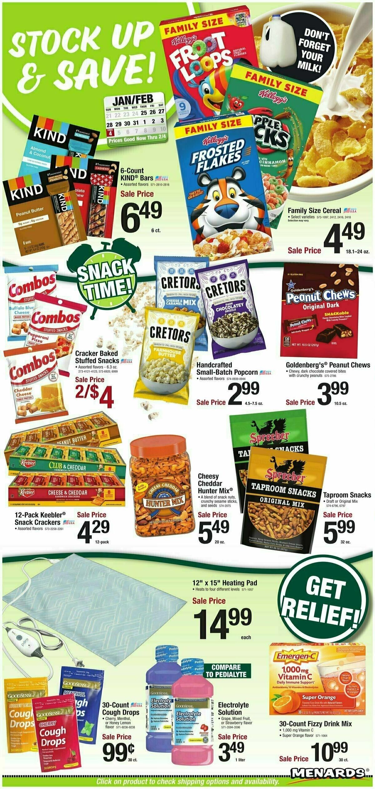 Menards Home Essentials Weekly Ad from January 24