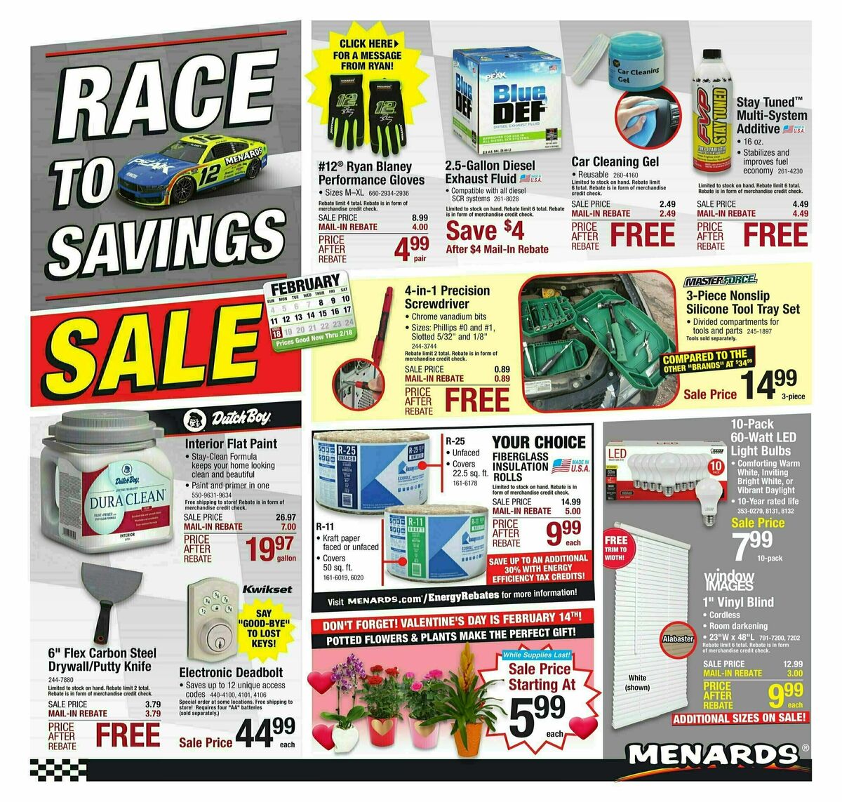 Menards Ready. Set. Save. Sale! Weekly Ad from February 7