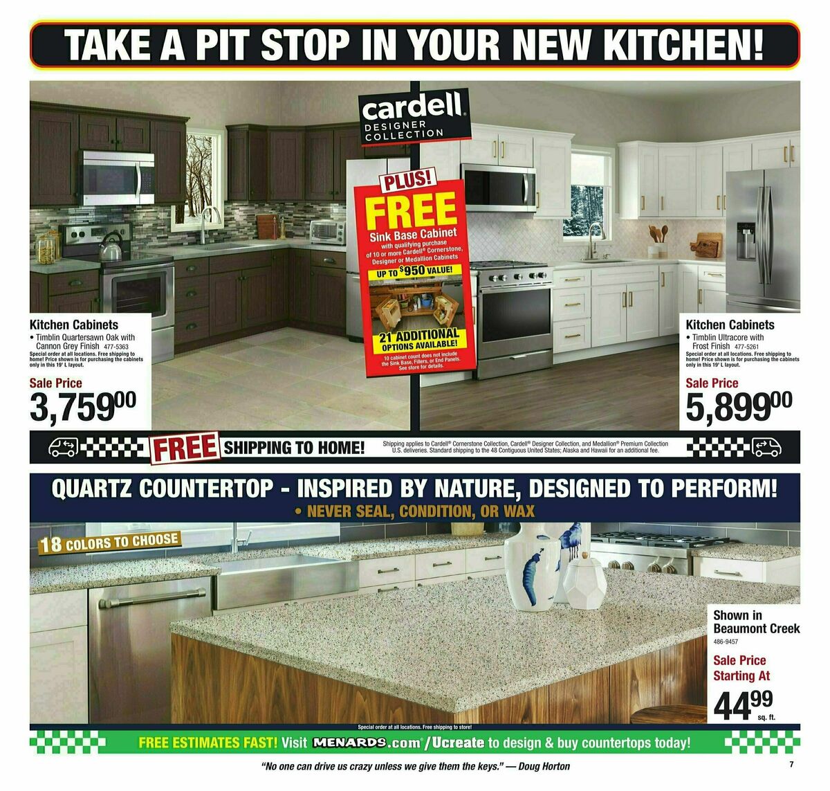 Menards Ready. Set. Save. Sale! Weekly Ad from February 7