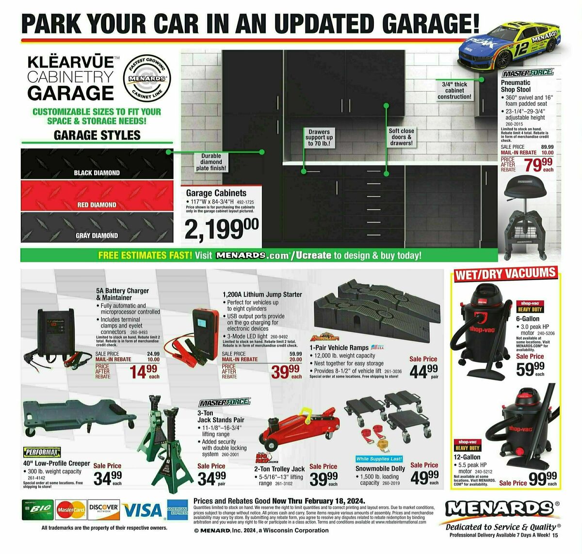 Menards Ready. Set. Save. Sale! Weekly Ad from February 7