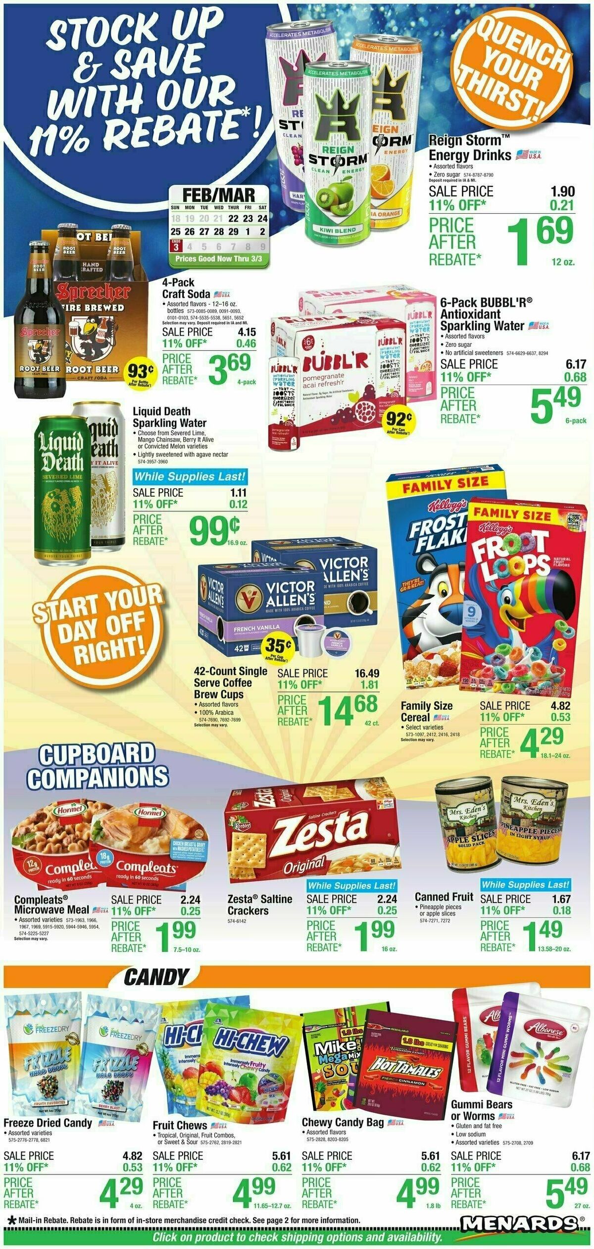 Menards Weekly Ad from February 22