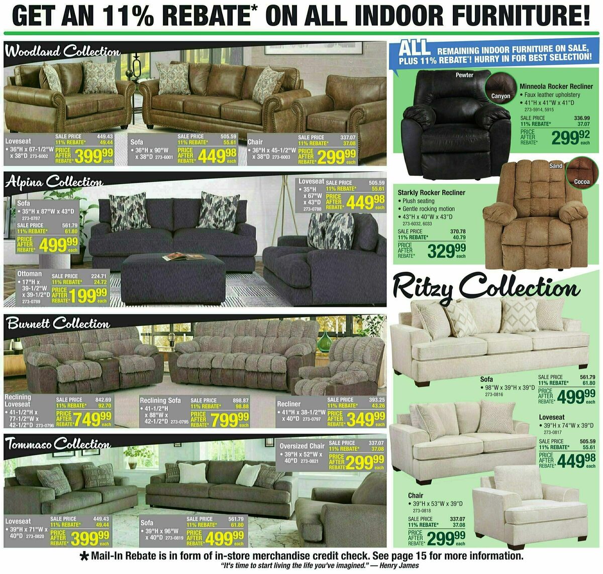 Menards 11% Rebate Sale Weekly Ad from February 28