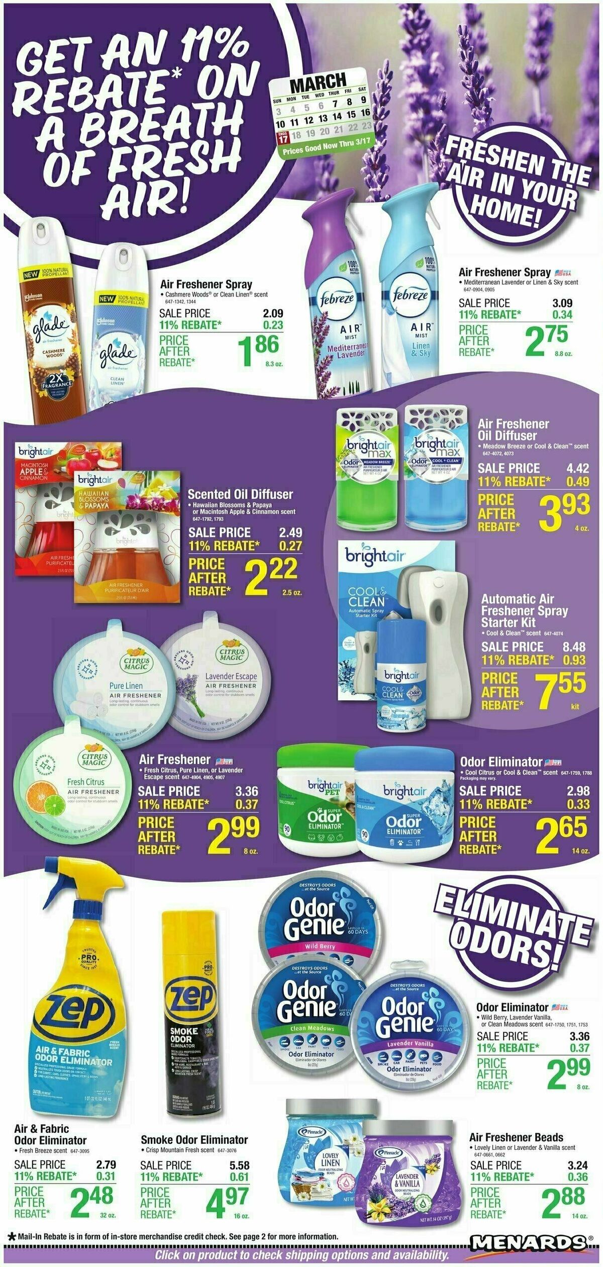 Menards Home Essentials Weekly Ad from March 6