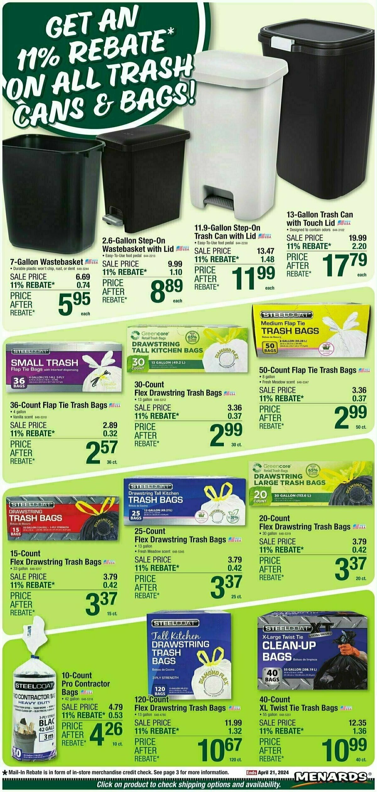 Menards Home Essentials Weekly Ad from April 10