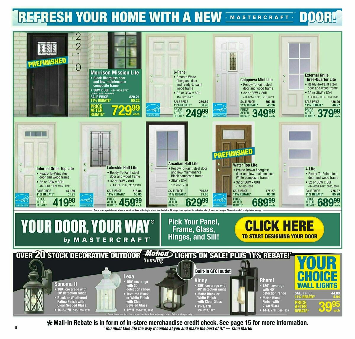 Menards 11% Rebate Sale Weekly Ad from April 10