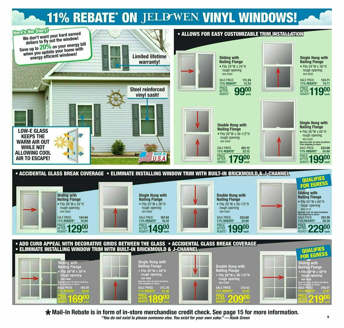 Menards 11% Rebate Sale Weekly Ad from April 10