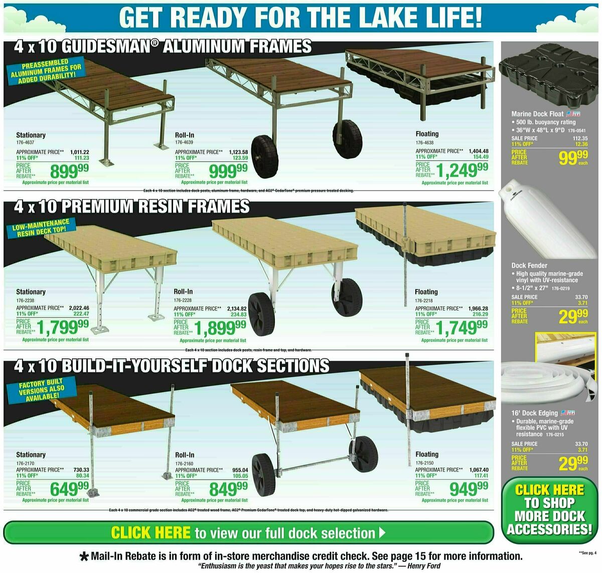 Menards 11% Rebate Sale Weekly Ad from April 10