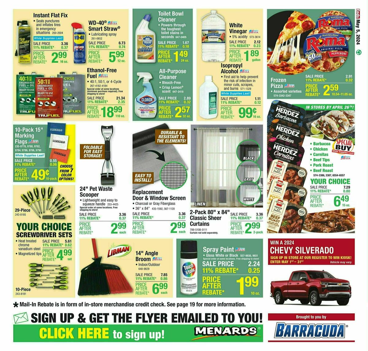 Menards Weekly Ad from April 24