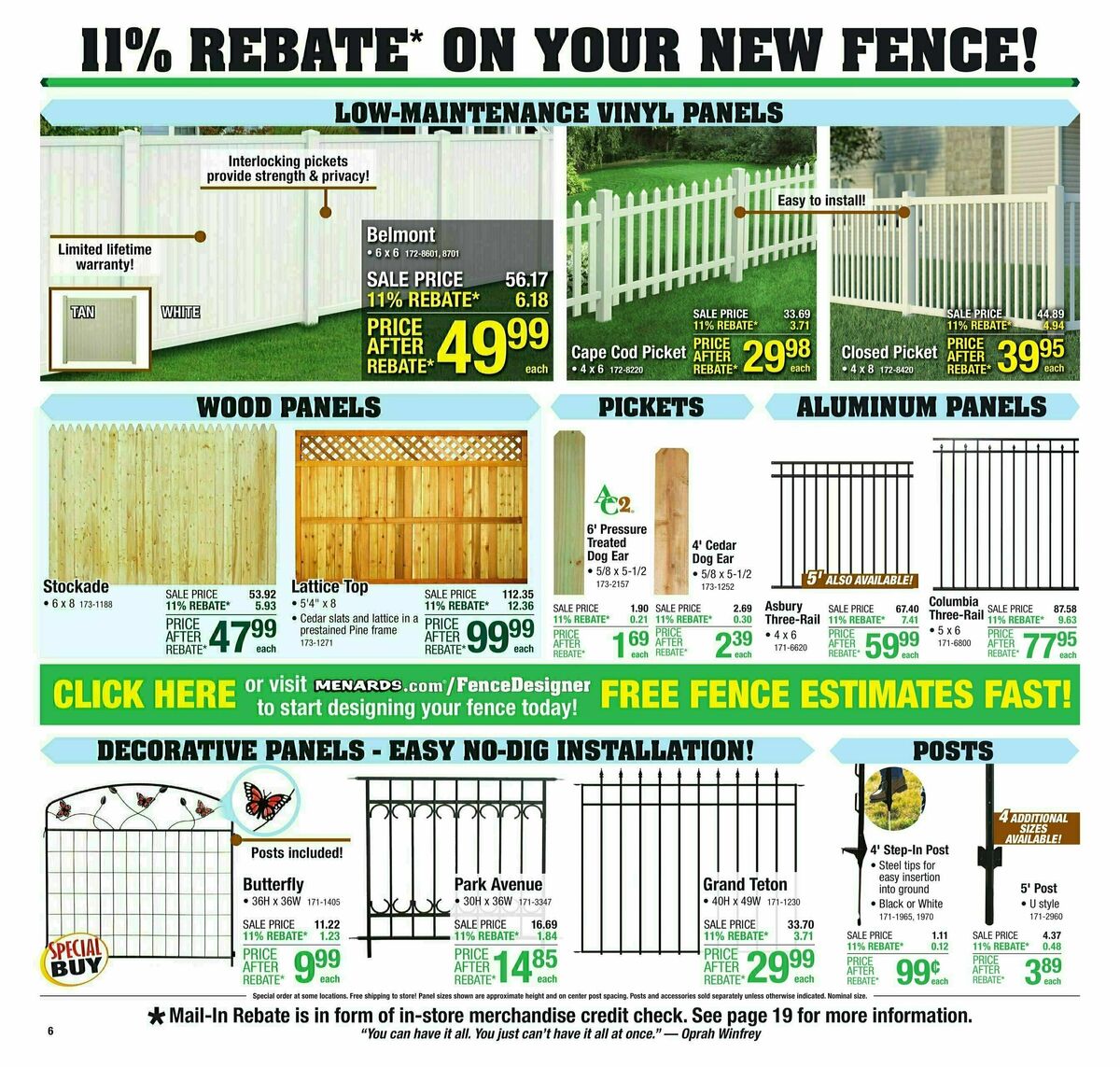 Menards Weekly Ad from April 24
