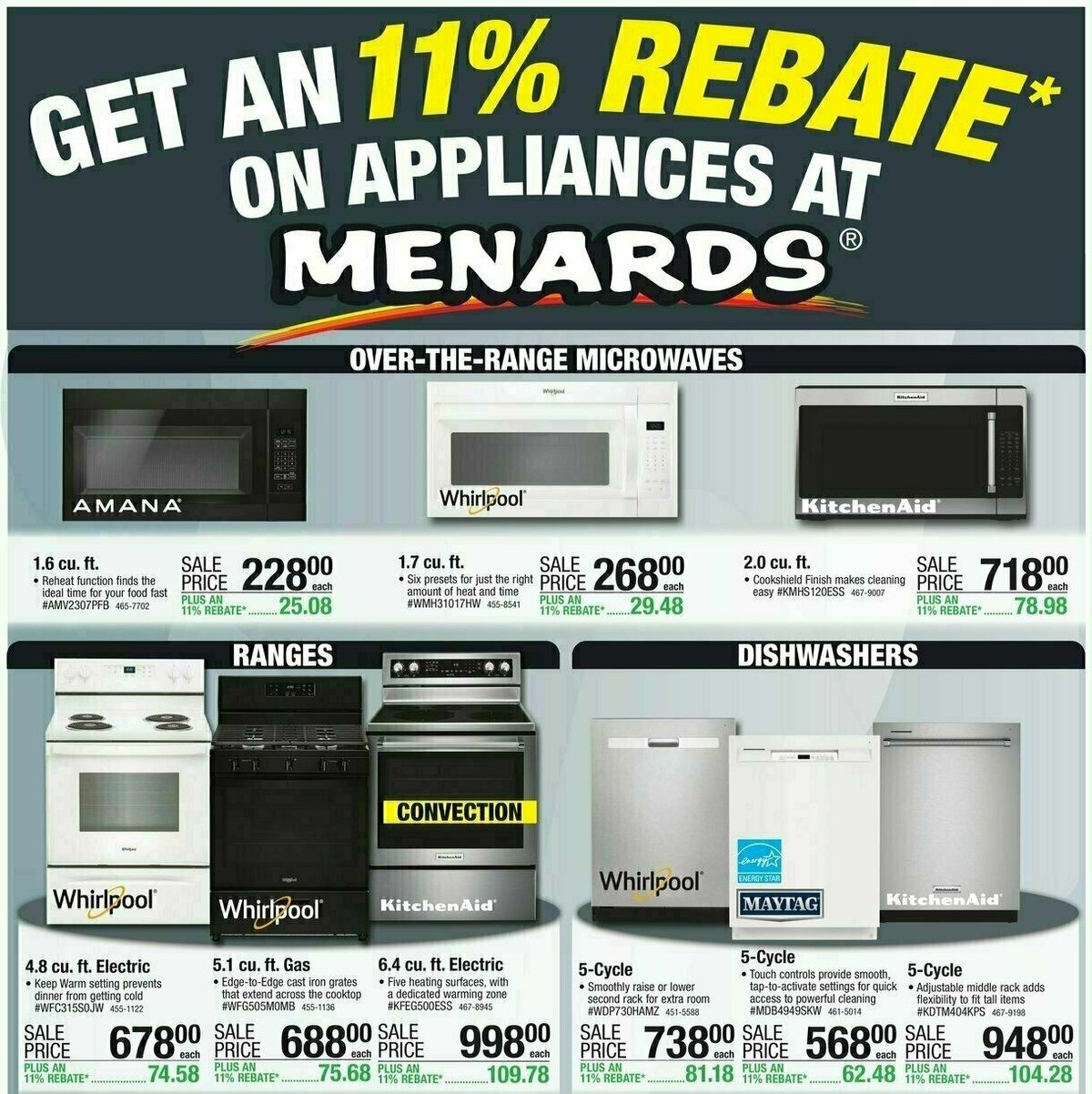 Menards May is Maytag Month Weekly Ad from May 8