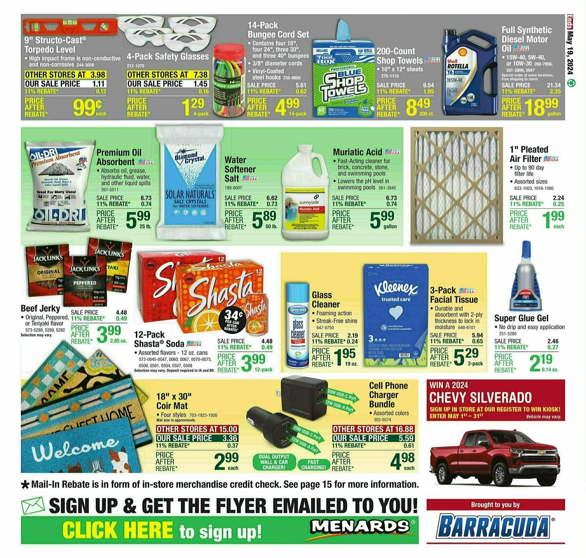 Menards 11% Rebate Sale Weekly Ad from May 8