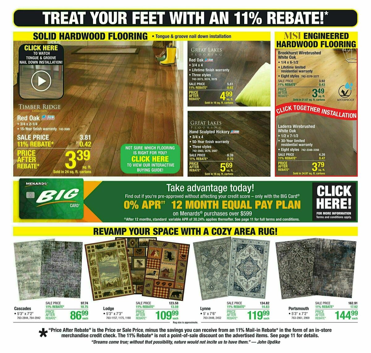 Menards Weekly Ad from November 6