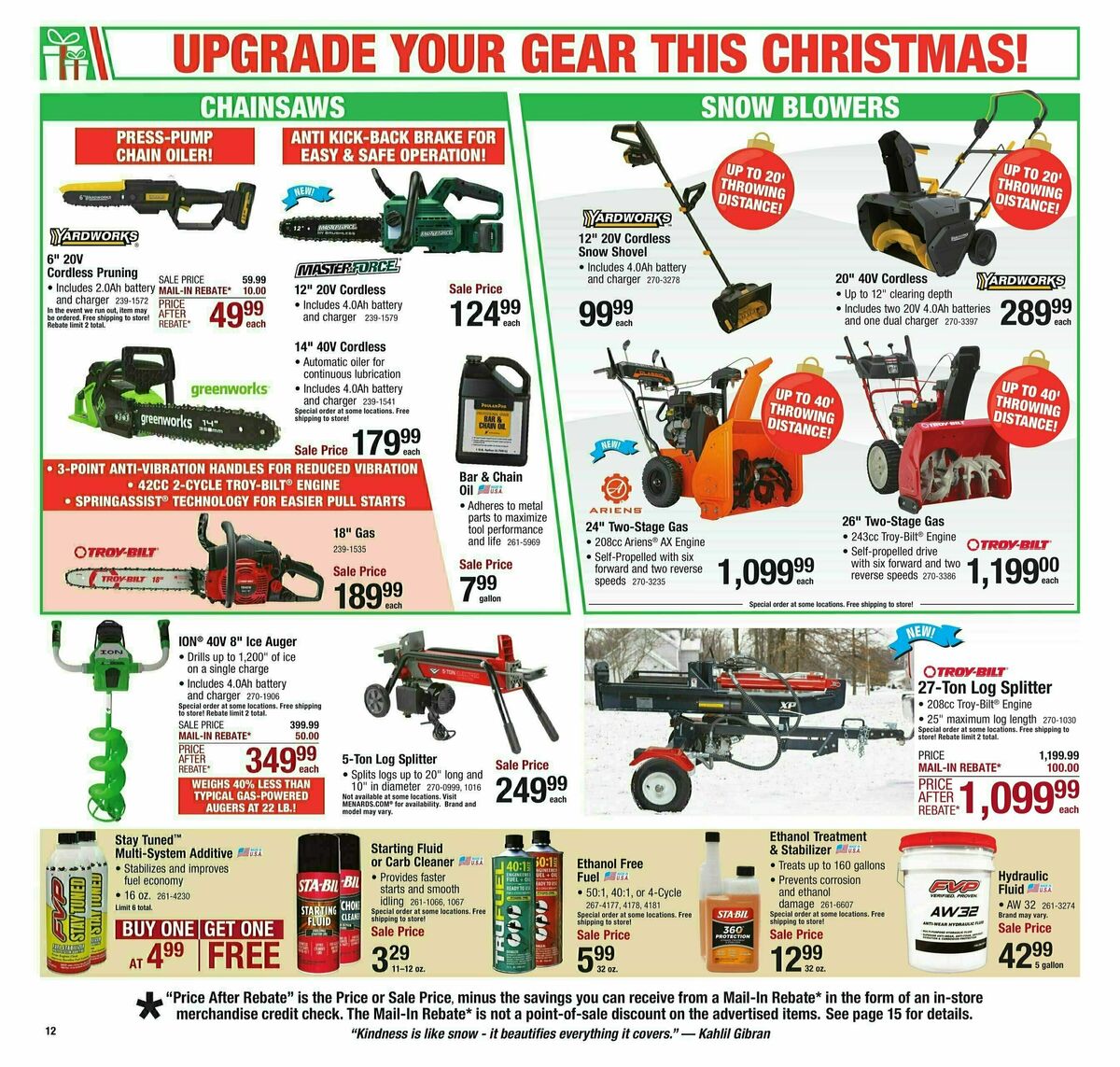 Menards Christmas Home & Gift Sale Weekly Ad from November 29