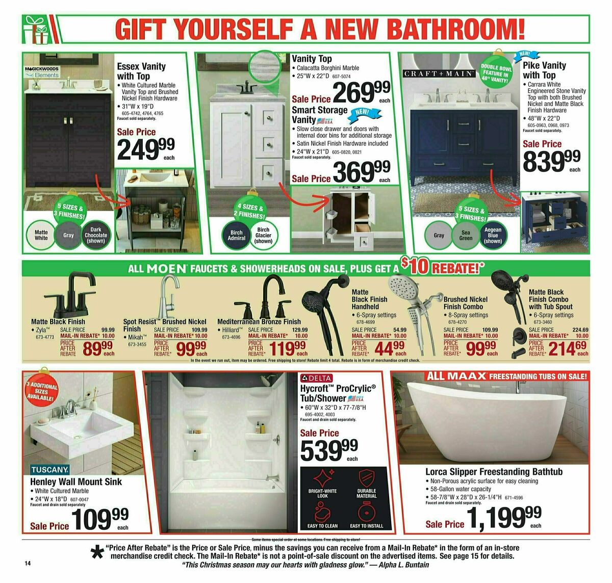 Menards Christmas Home & Gift Sale Weekly Ad from November 29