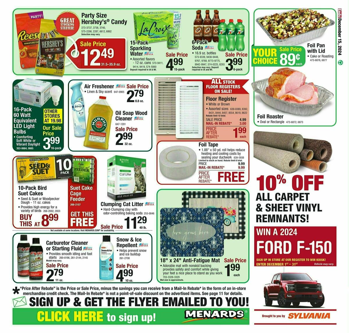 Menards Home For Christmas Sale Weekly Ad from December 4