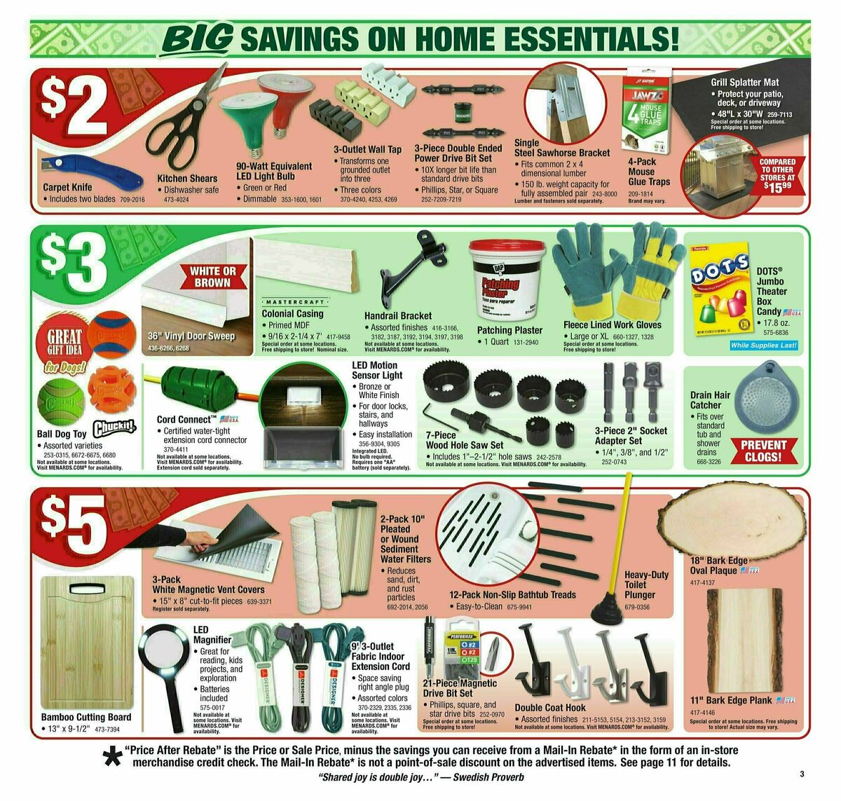 Menards Home For Christmas Sale Weekly Ad from December 4