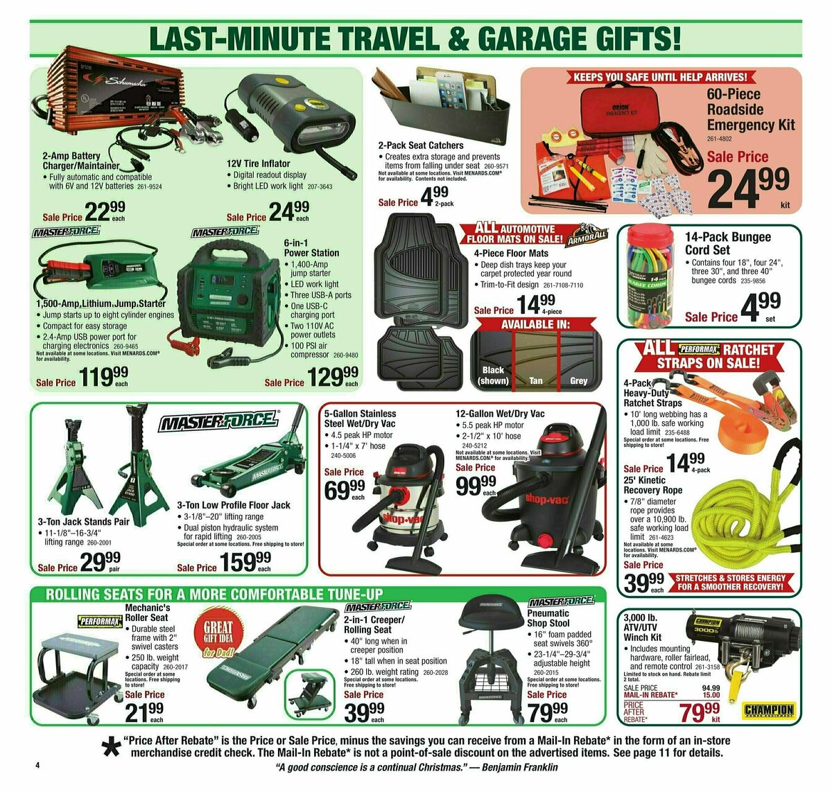 Menards Home For Christmas Sale Weekly Ad from December 4