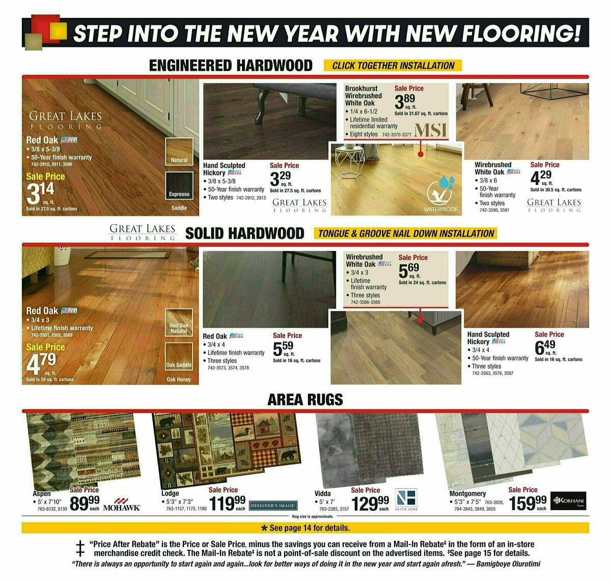 Menards Weekly Ad from January 1