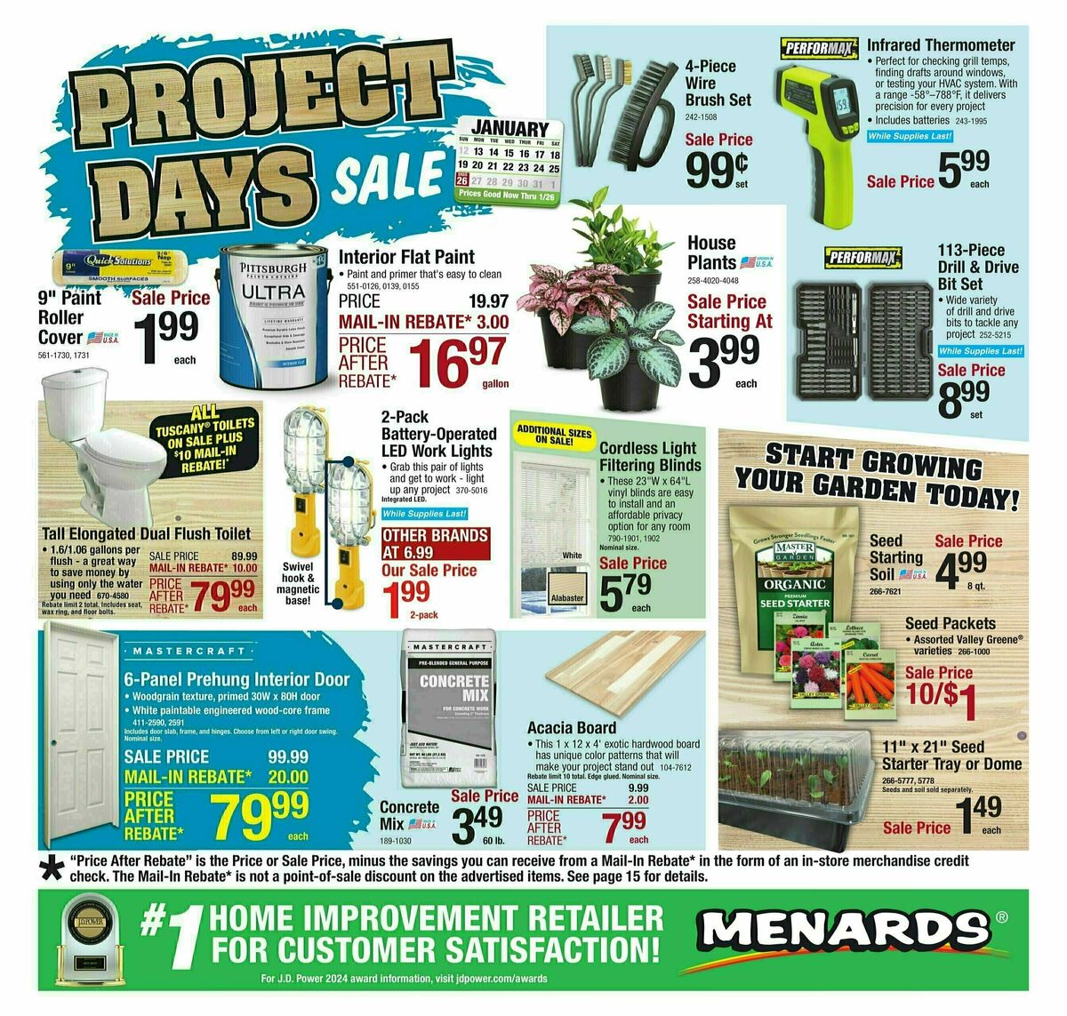 Menards Weekly Ad from January 13