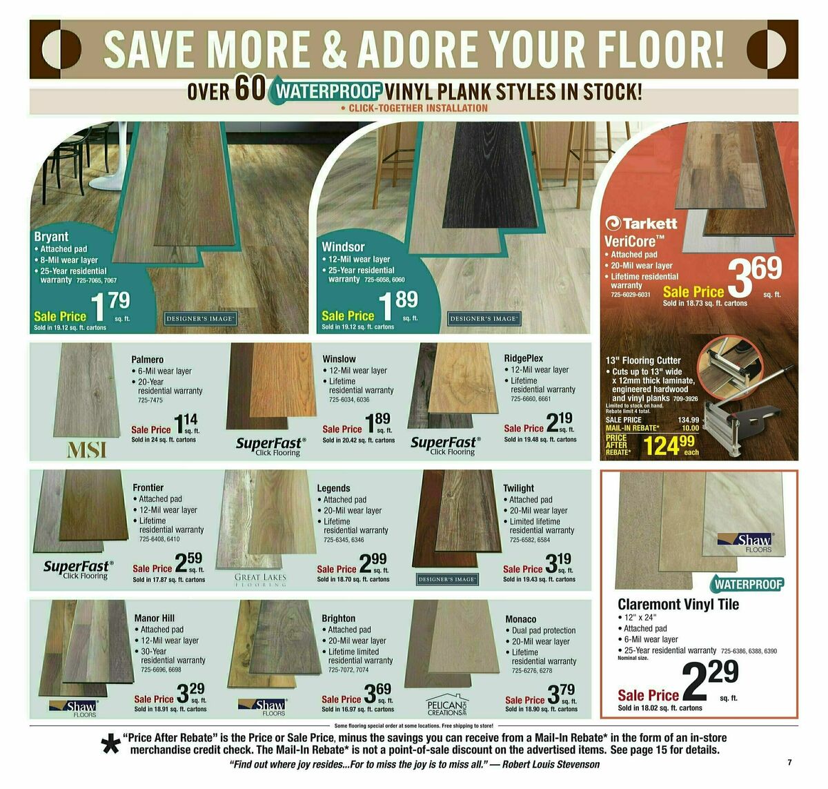 Menards Weekly Ad from January 13