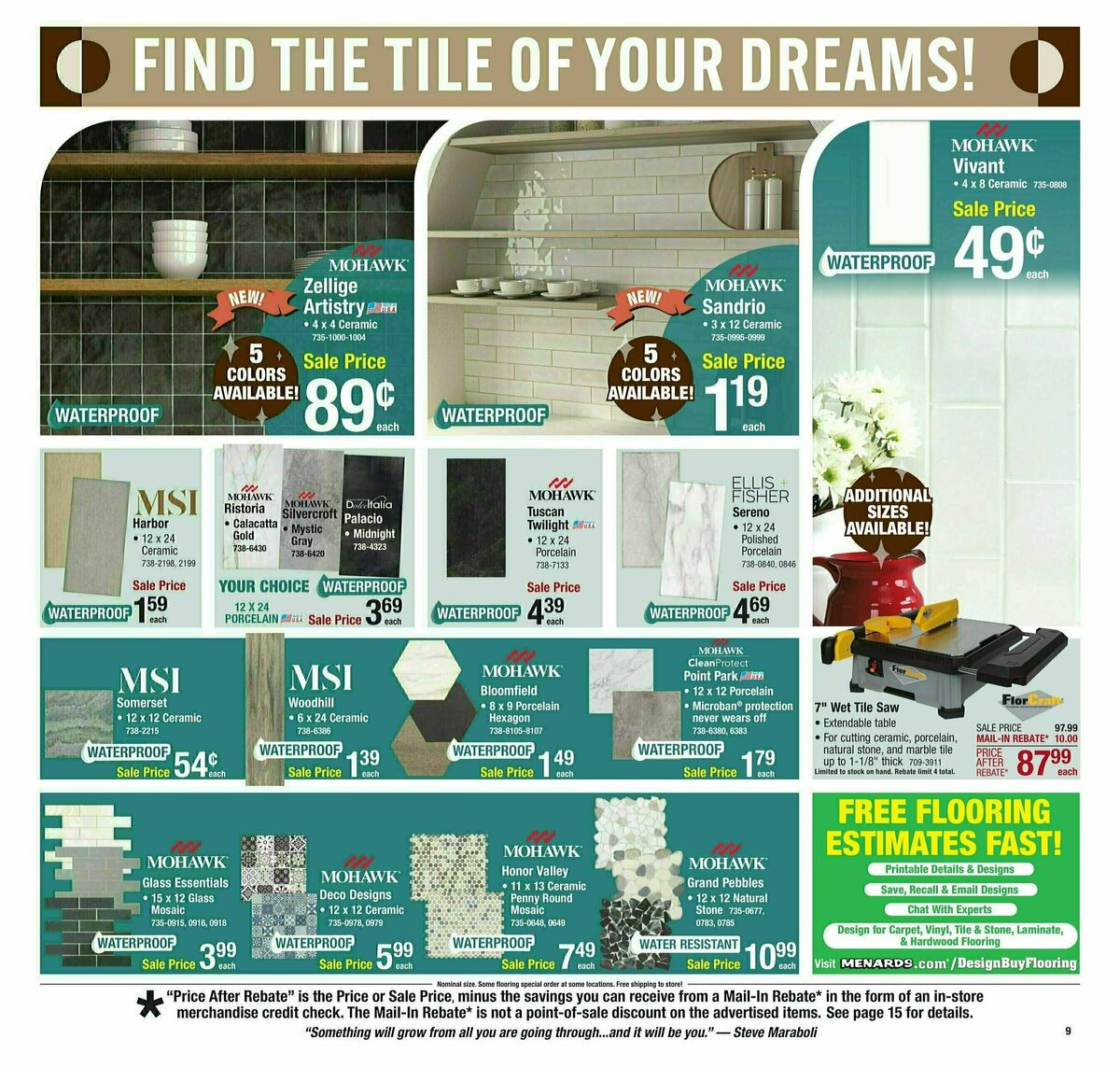 Menards Weekly Ad from January 13