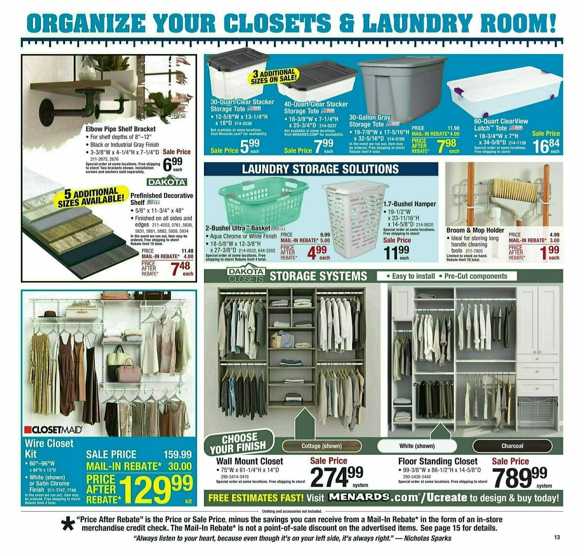 Menards Weekly Ad from January 13